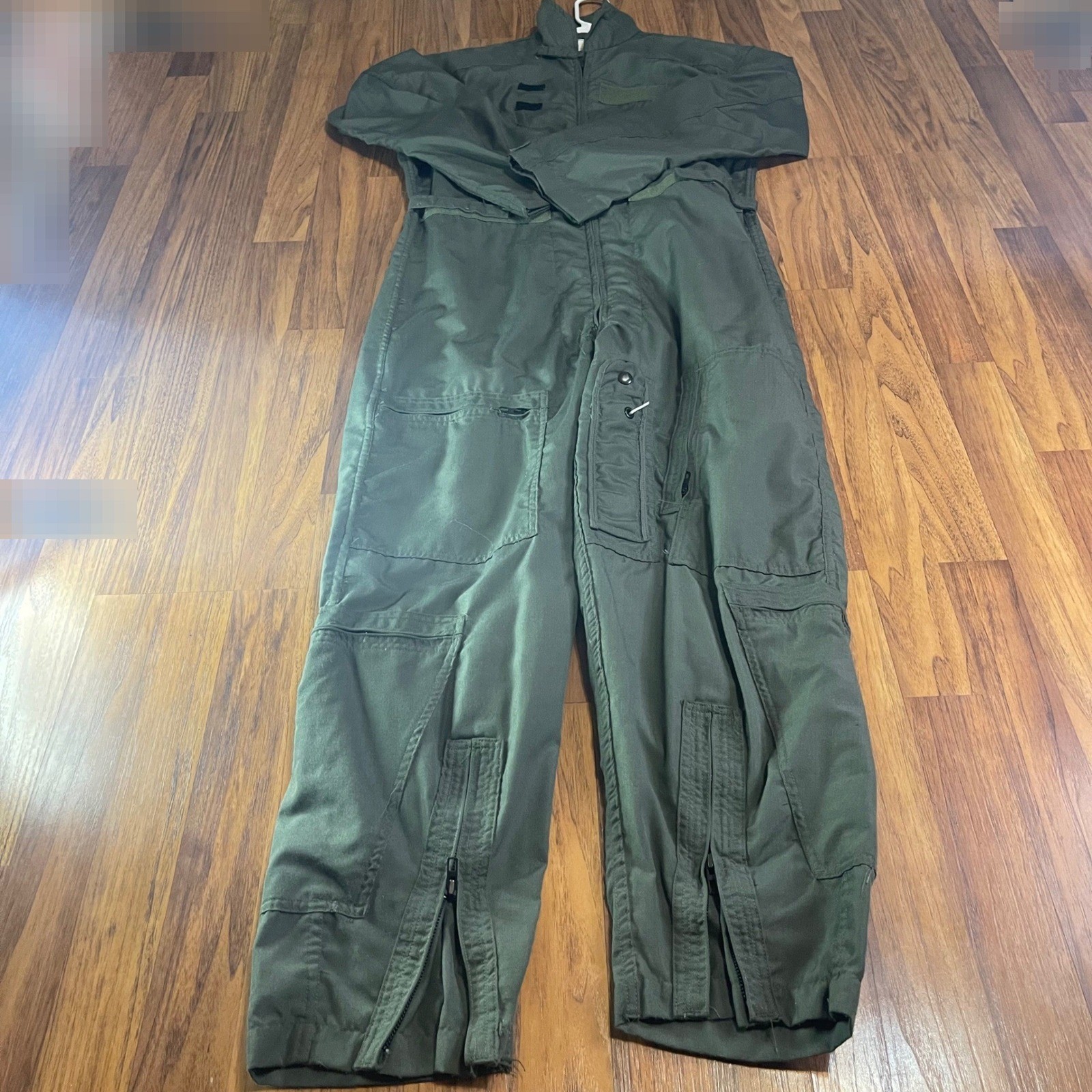 Vintage 1999 US Military CWU 27/P Flight Suit Coveralls 42R Aramid Green 56 in