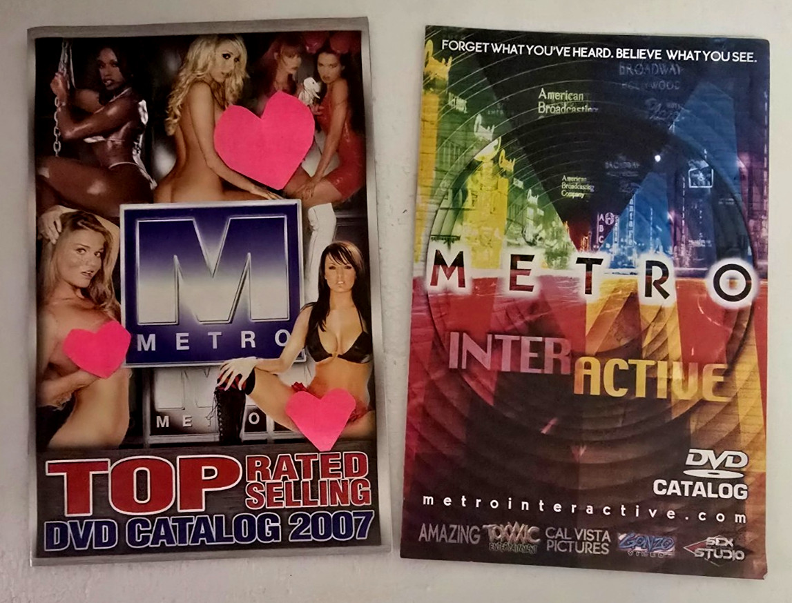 1997 & 2007 METRO Adult XXX Film Sales 2 Piece CATALOG Set ( 1 Folds-Out)