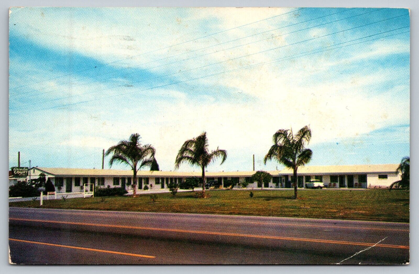 Arcadia Court Motel Clearwater Florida FL Rte 60 Chrome Postcard