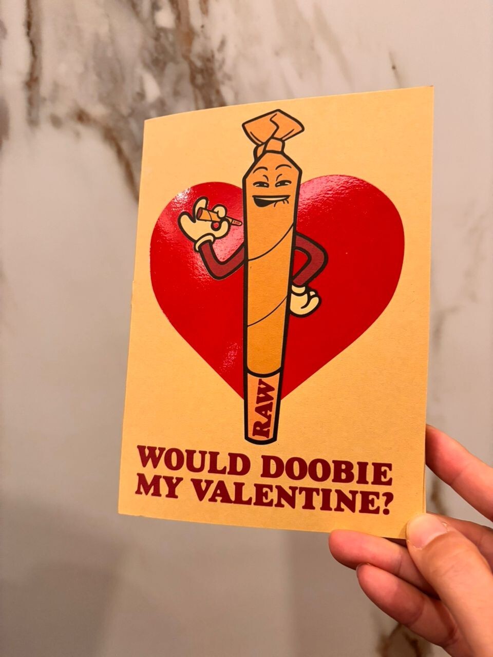Valentine\'s Day Doobie Holder Card