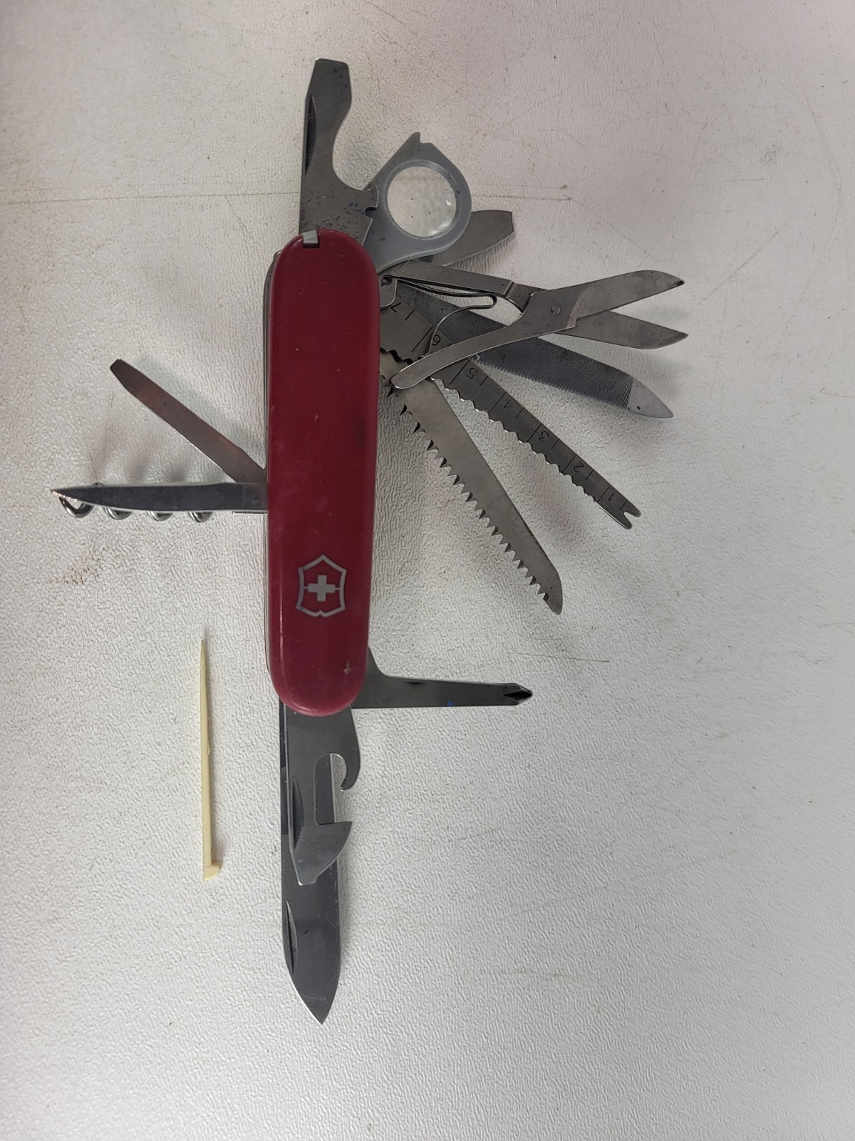 Officier Suisse Rostfrei Victorinox Swiss Army Knife MultiTool 15 Tool Vintage
