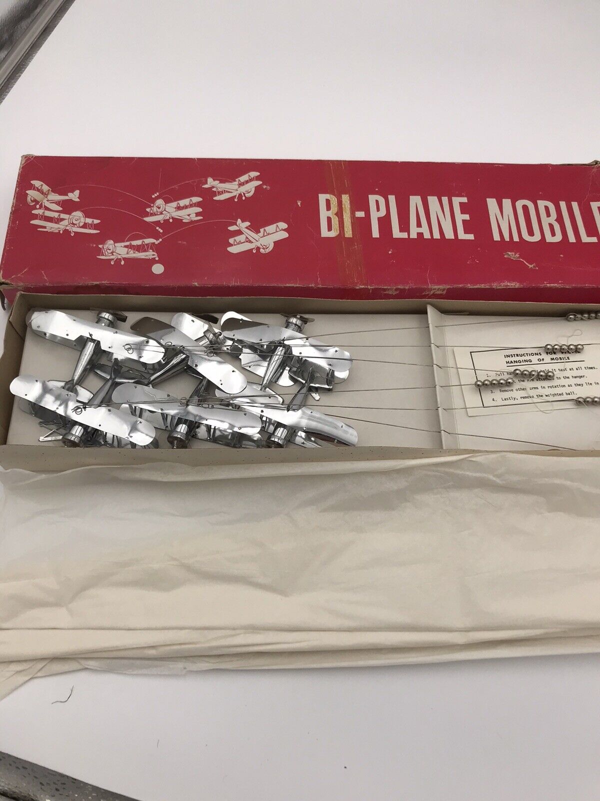 Vintage Bi-Plane Mobile Original Box
