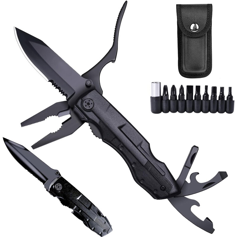 18-in-1 Multi tool Knife Multipurpose Outdoor Folding Pocket Pliers Multitool