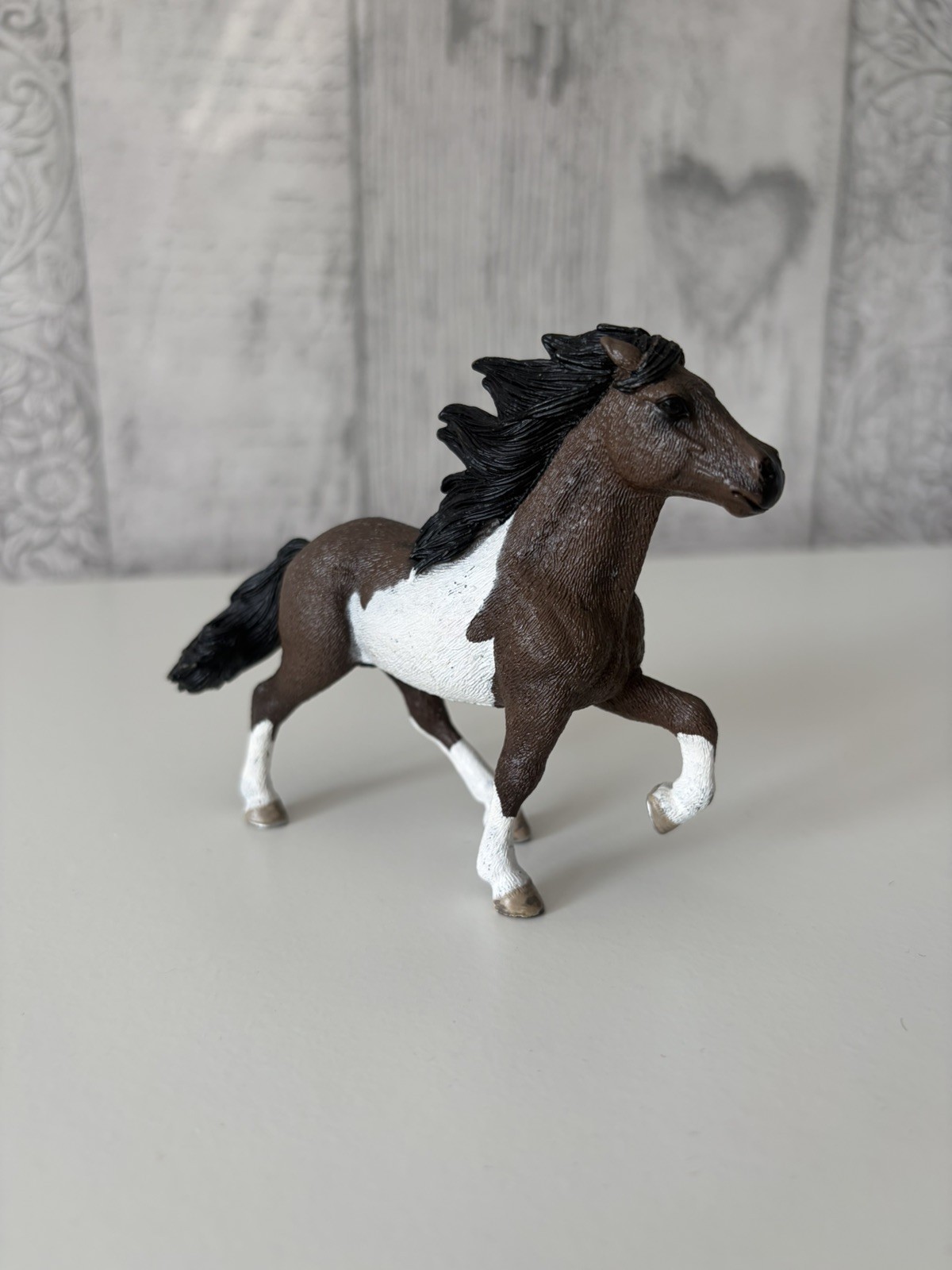 Schleich Horse 13707 Icelandic Pony Stallion Pinto Horse Figure 2011 Retired