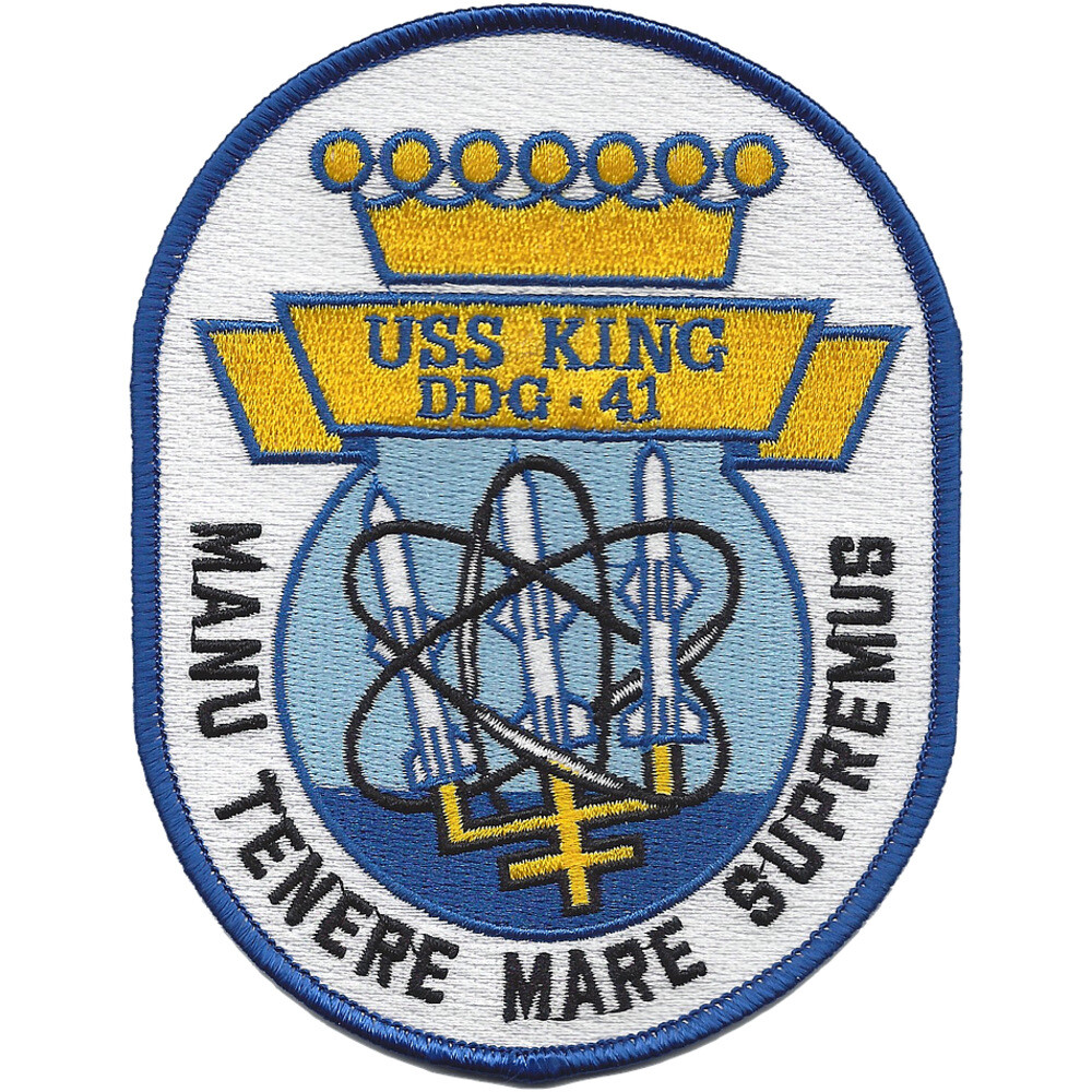 USS King DDG-41 Guided Missile Destroyer Ship Patch