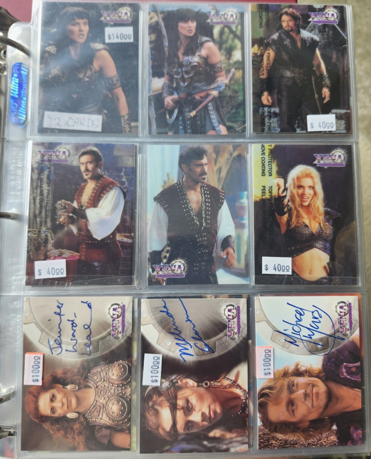 Xena Warrior Princess/hercules/prince Valiant Sets Also 3 Autos Read Descriptio Xena Warrior Princess/hercules/prince Valiant Sets Also 3 Autos Read Descriptio