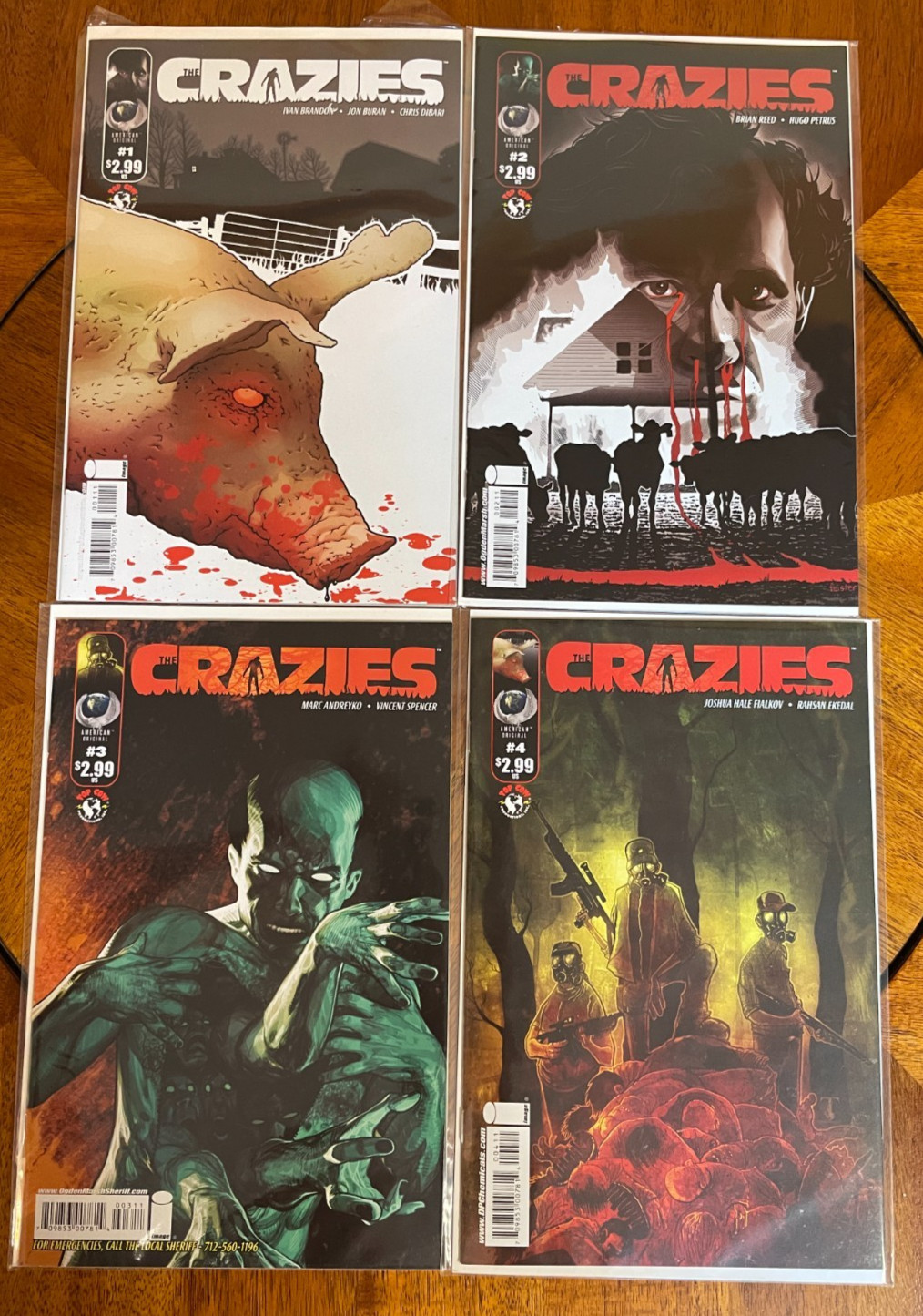 THE CRAZIES  #1-#4 (2010) Image Comics - 4 Comics