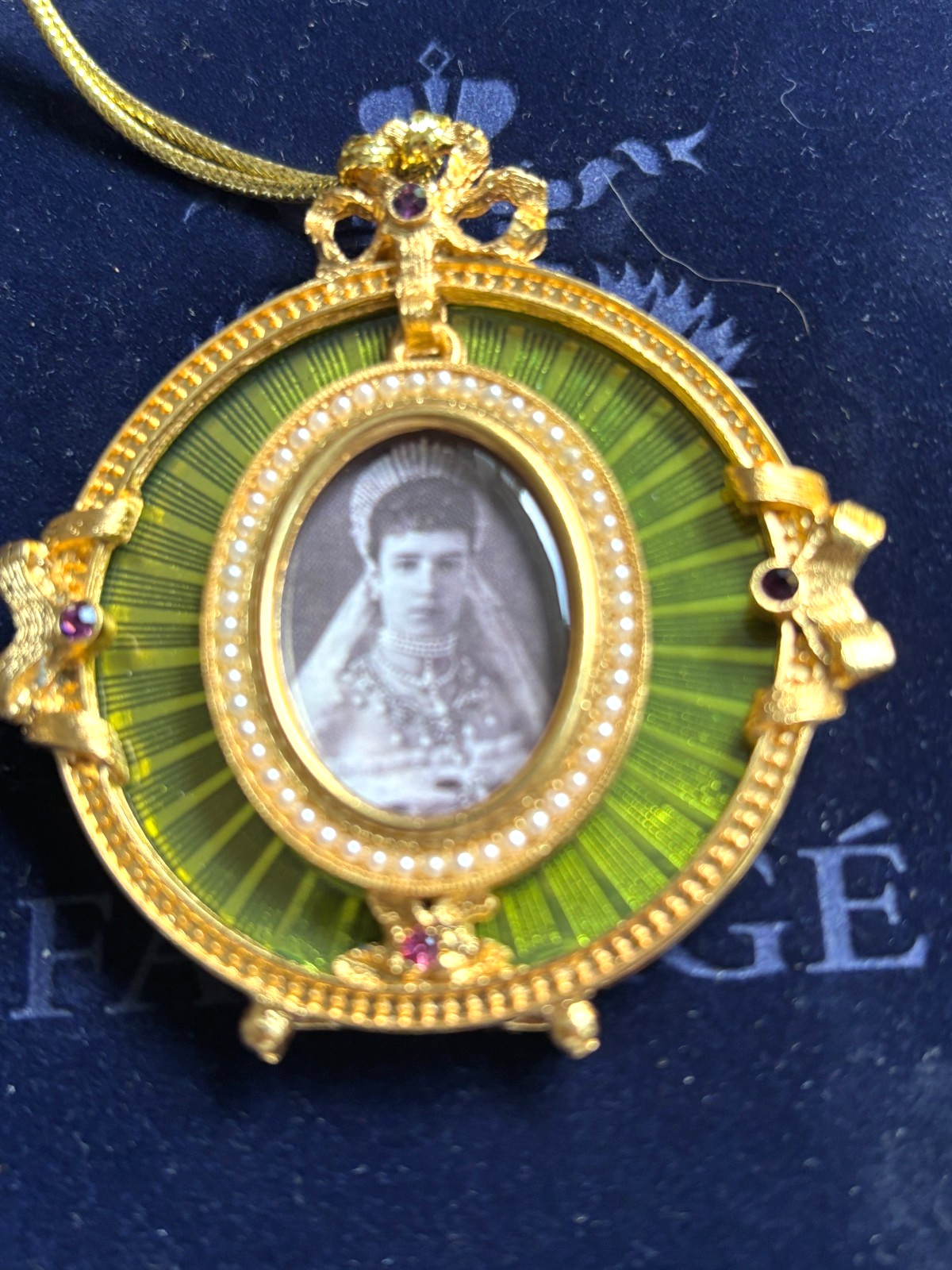 FABERGÉ STYLE, GOLD, IMPERIAL COLLECTION, MINI FRAME, ORNAMENT, STAMFORD
