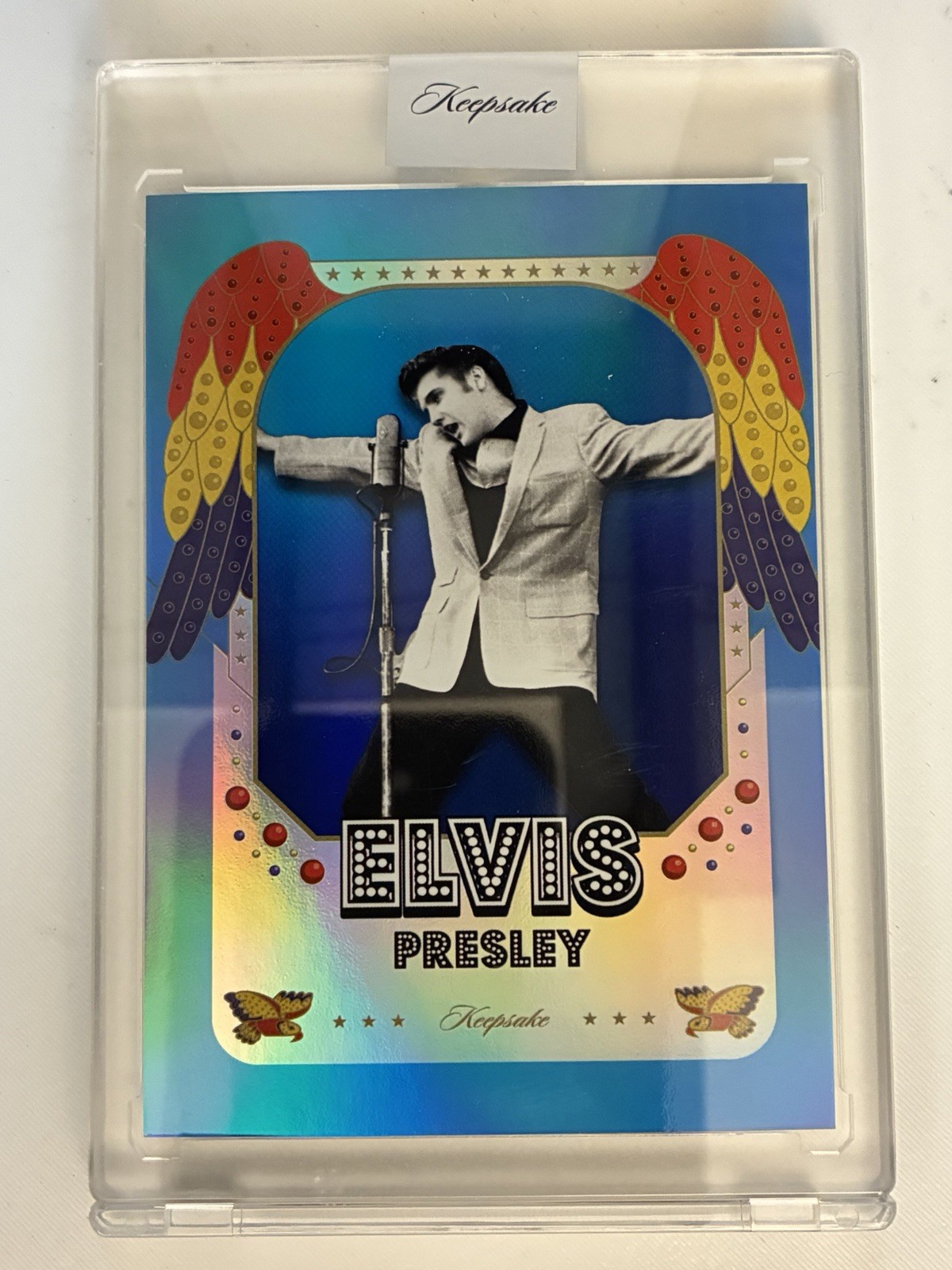 2026 Keepsake Elvis Presley Base #11 037/100 Blue Foil Encased