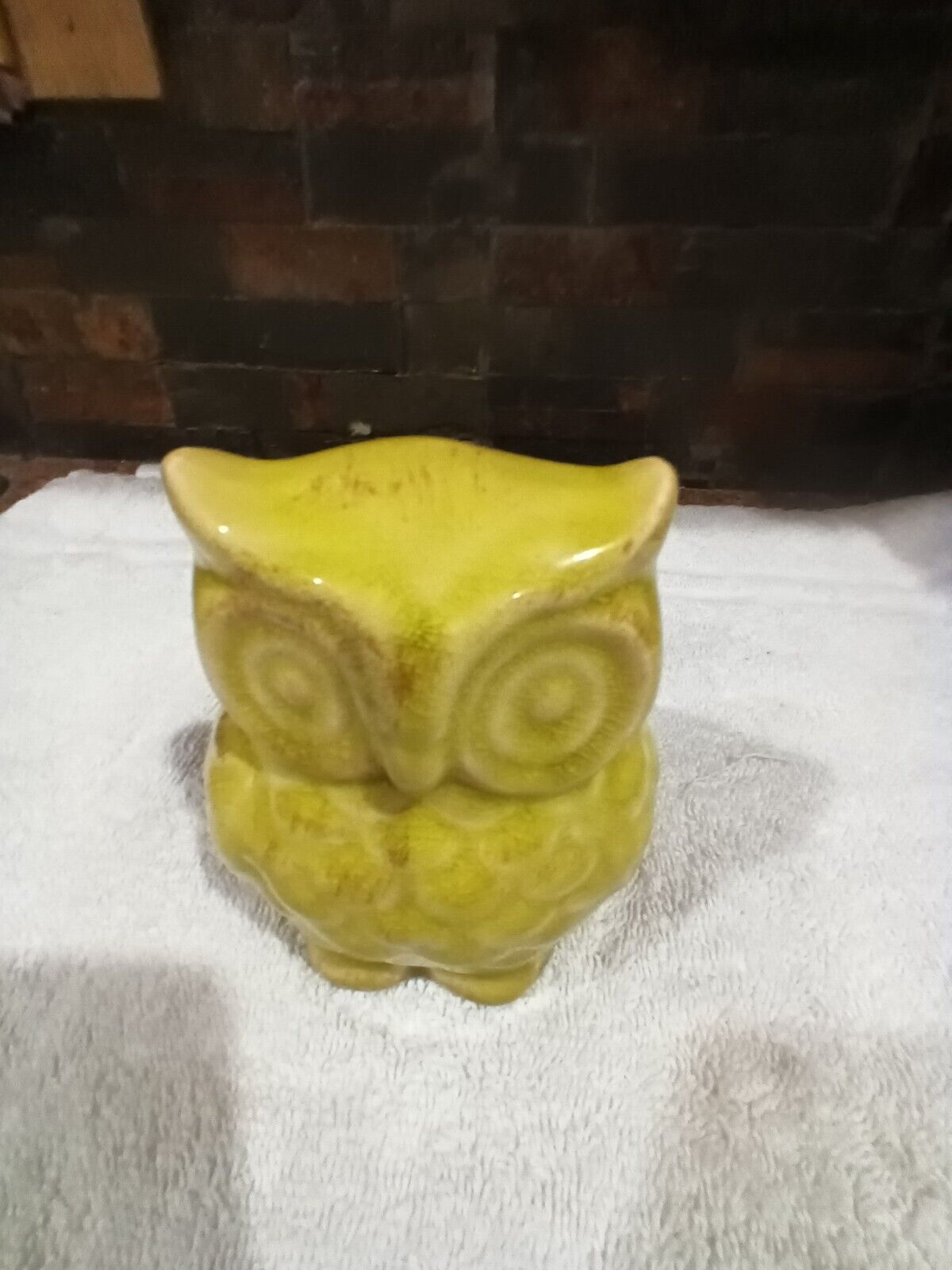 Souothern Hospitality Decorative Ceramic Green Owl 5 in.