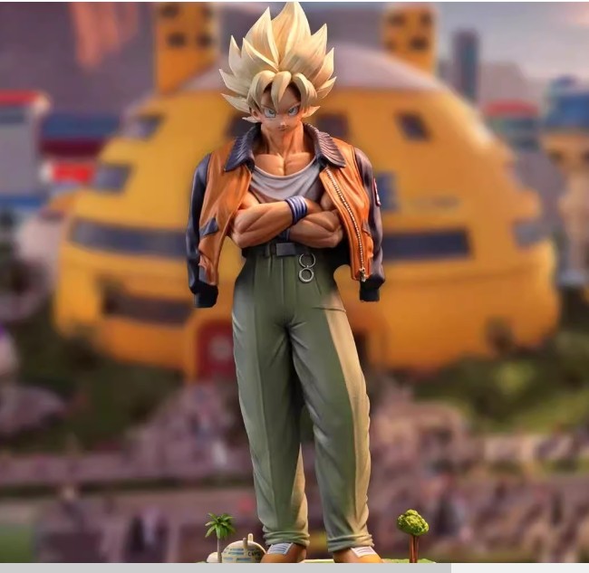 Wish Studio Dragon Ball Goku Resin Model Painted Statue in stock Daily Suit