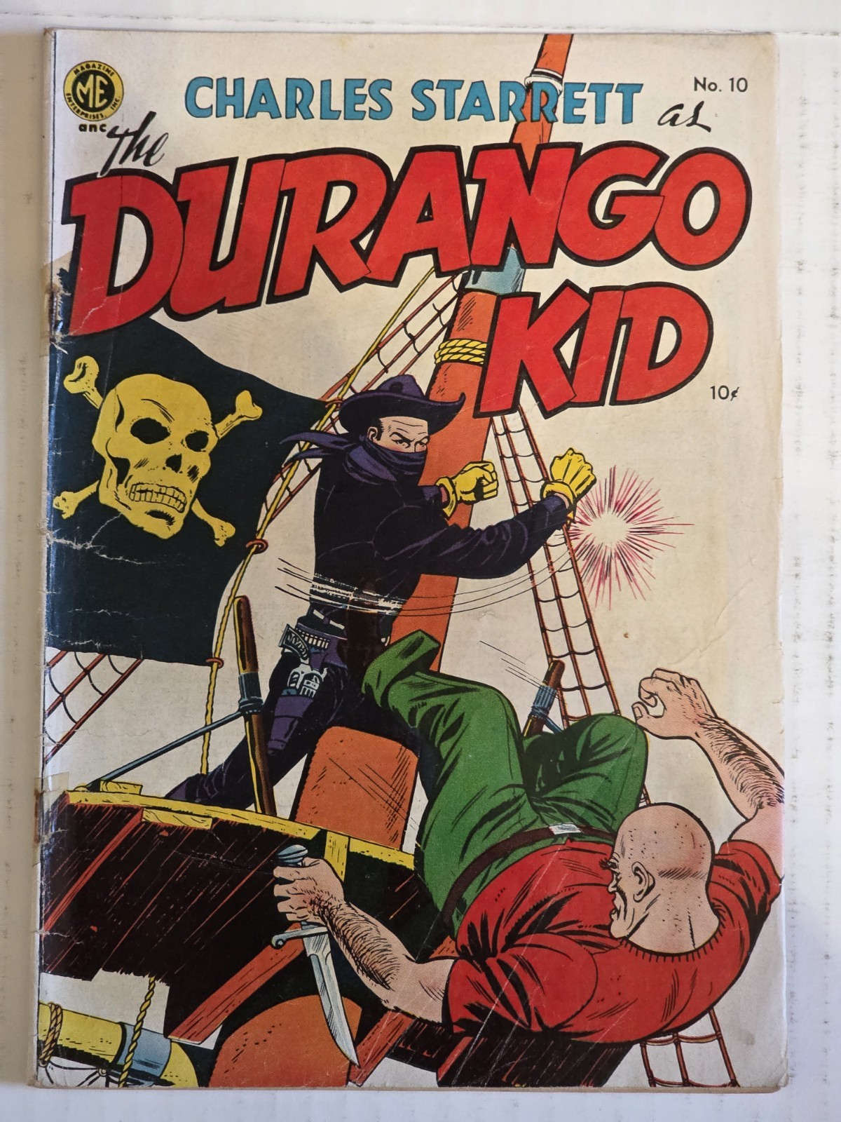 DURANGO KID #10 G/VG 1951 Frank Franzetta Art 1951 Golden Age Western 