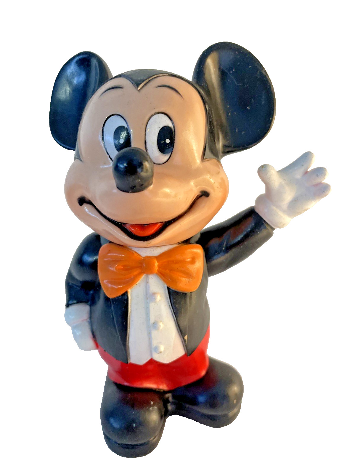 Vintage Mickey Mouse Coin Bank 6 Inch Tall Walt Disney Early Collectable 