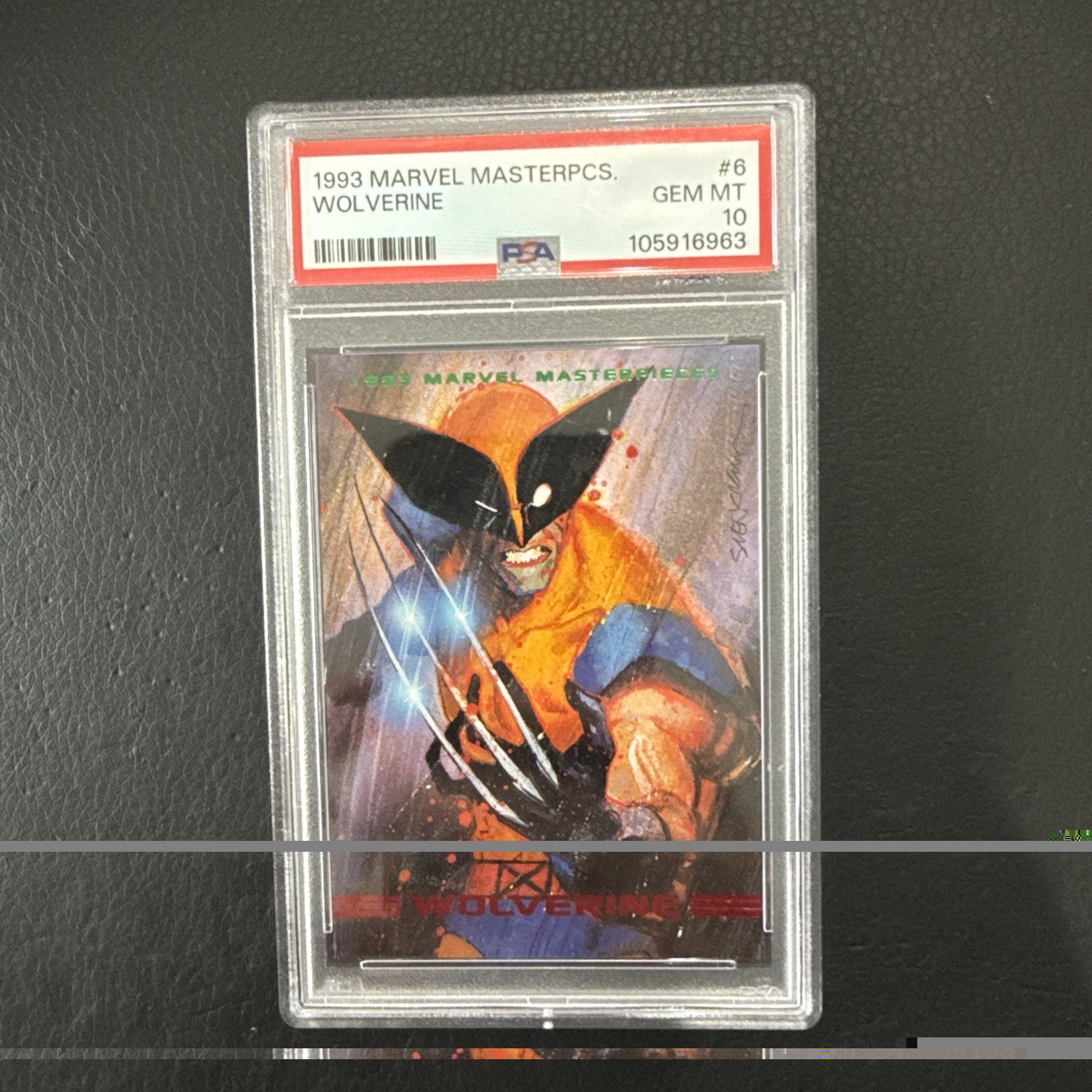 1993 Skybox Marvel Masterpieces #6 Wolverine GRADED GEM MINT PSA 10