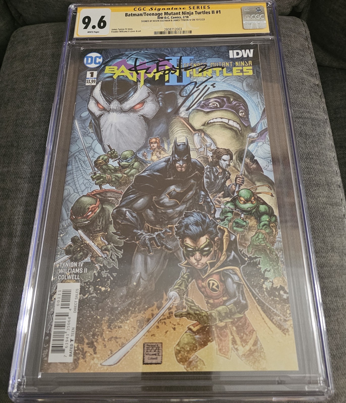 Batman / Teenage Mutant Ninja Turtles II #1 Signed Kevin Eastman & J. Tynion IV Batman / Teenage Mutant Ninja Turtles II #1 Signed Kevin Eastman & J. Tynion IV
