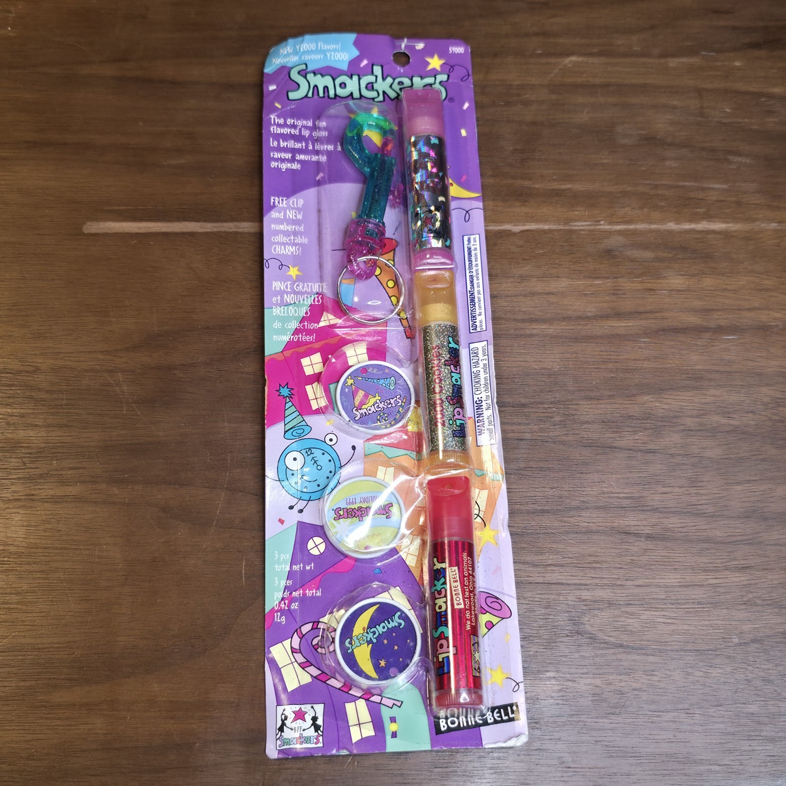 Vintage 1999 Bonne Bell Smackers Y2000 Lip Smacker Set Sealed NOS Rare Y2K
