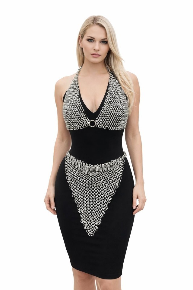 Rings, 16 Gauge Handmade Medieval Aluminum Chainmail Bikini Set – 10mm Butted