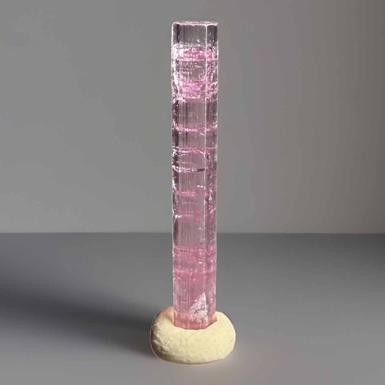 Beautiful Tall Purple/Pink Tourmaline Crystal Natural Raw Gem Grade Specimen