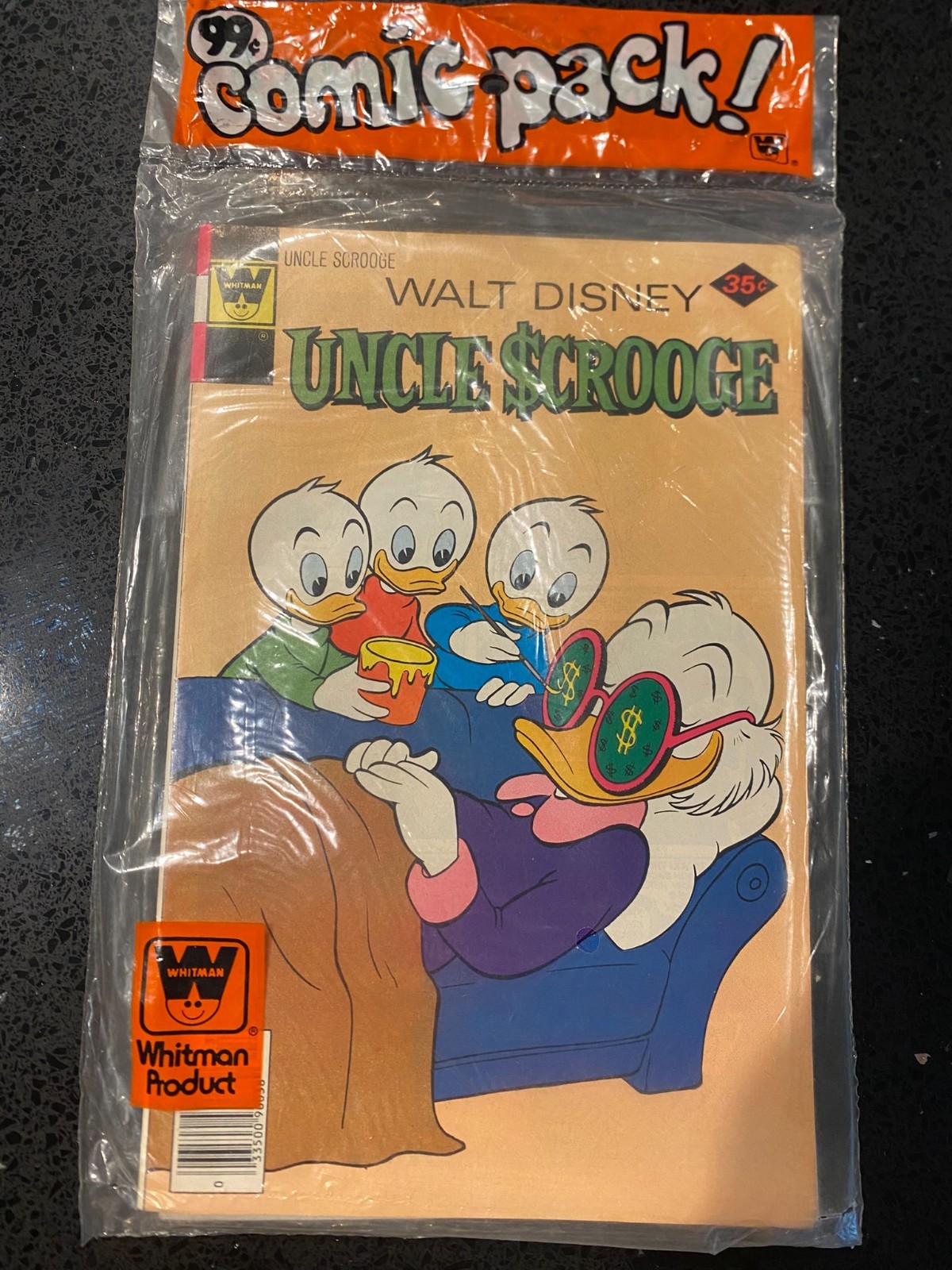 SEALED 1970\'s Vintage Whitman Disney Comic 3 Pack Scrooge, Donald, Daisy