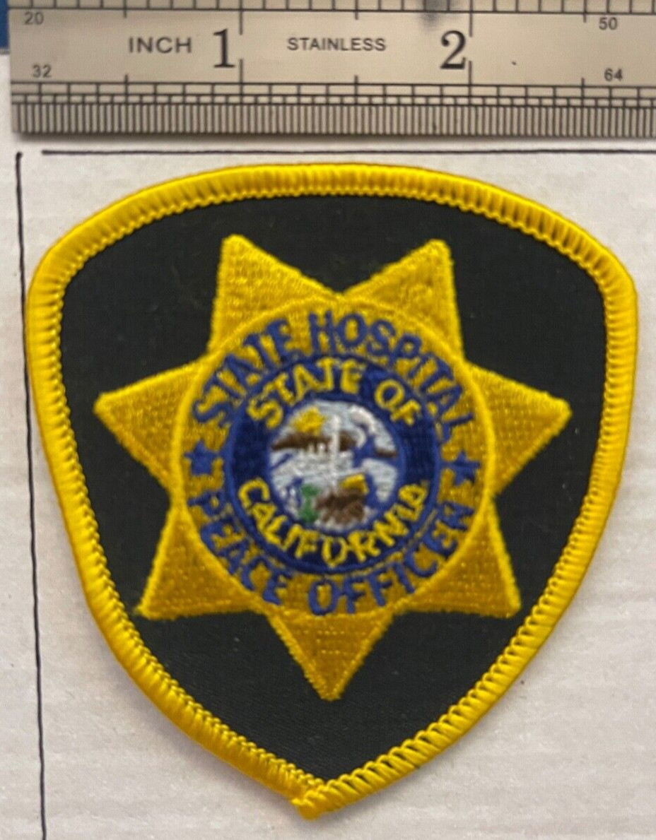 State Hospital / State of California Peace Officer / Breast/Hat Patch/ Patch