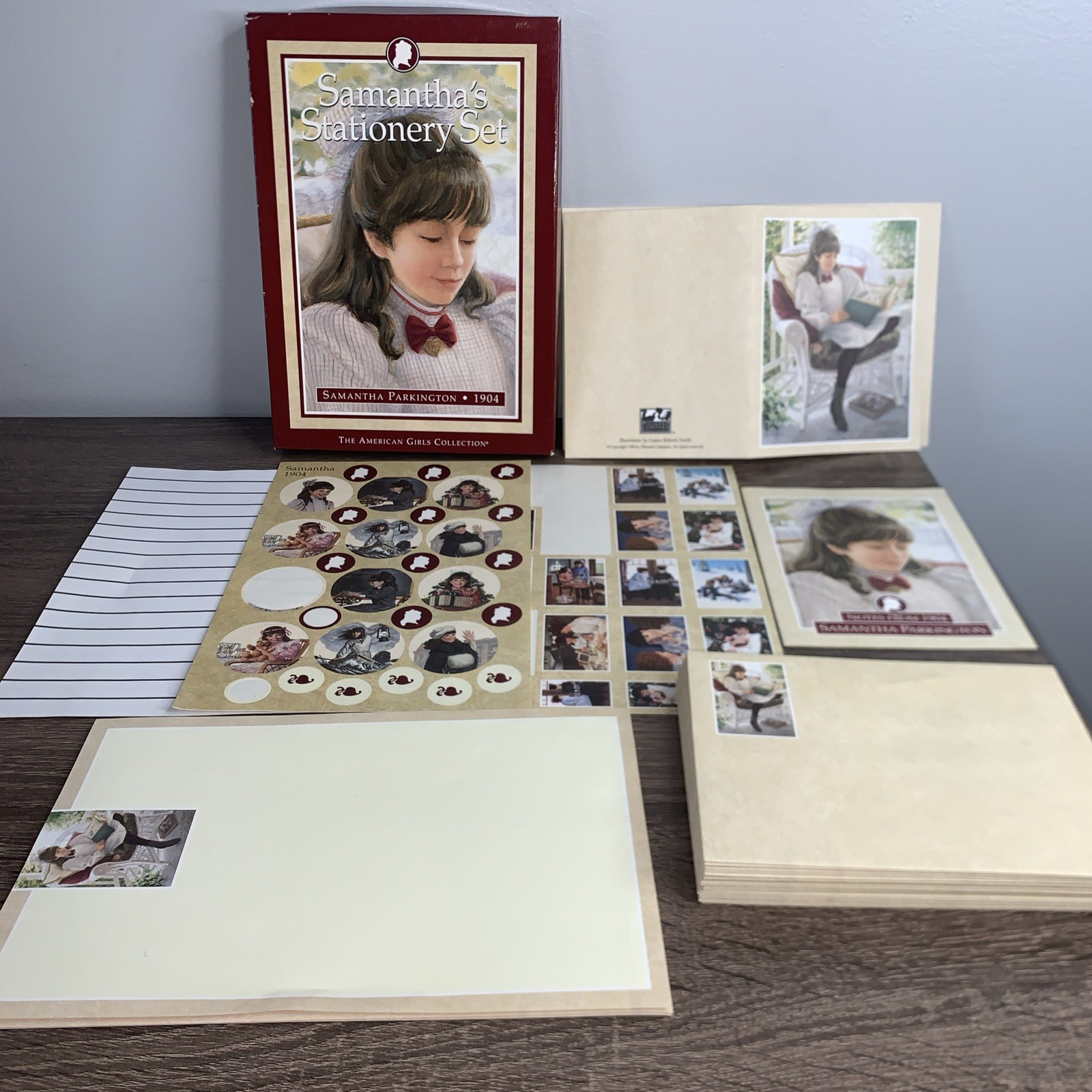 Vintage American Girl Samantha's Stationary Set 1996 READ Missing Some Pieces
