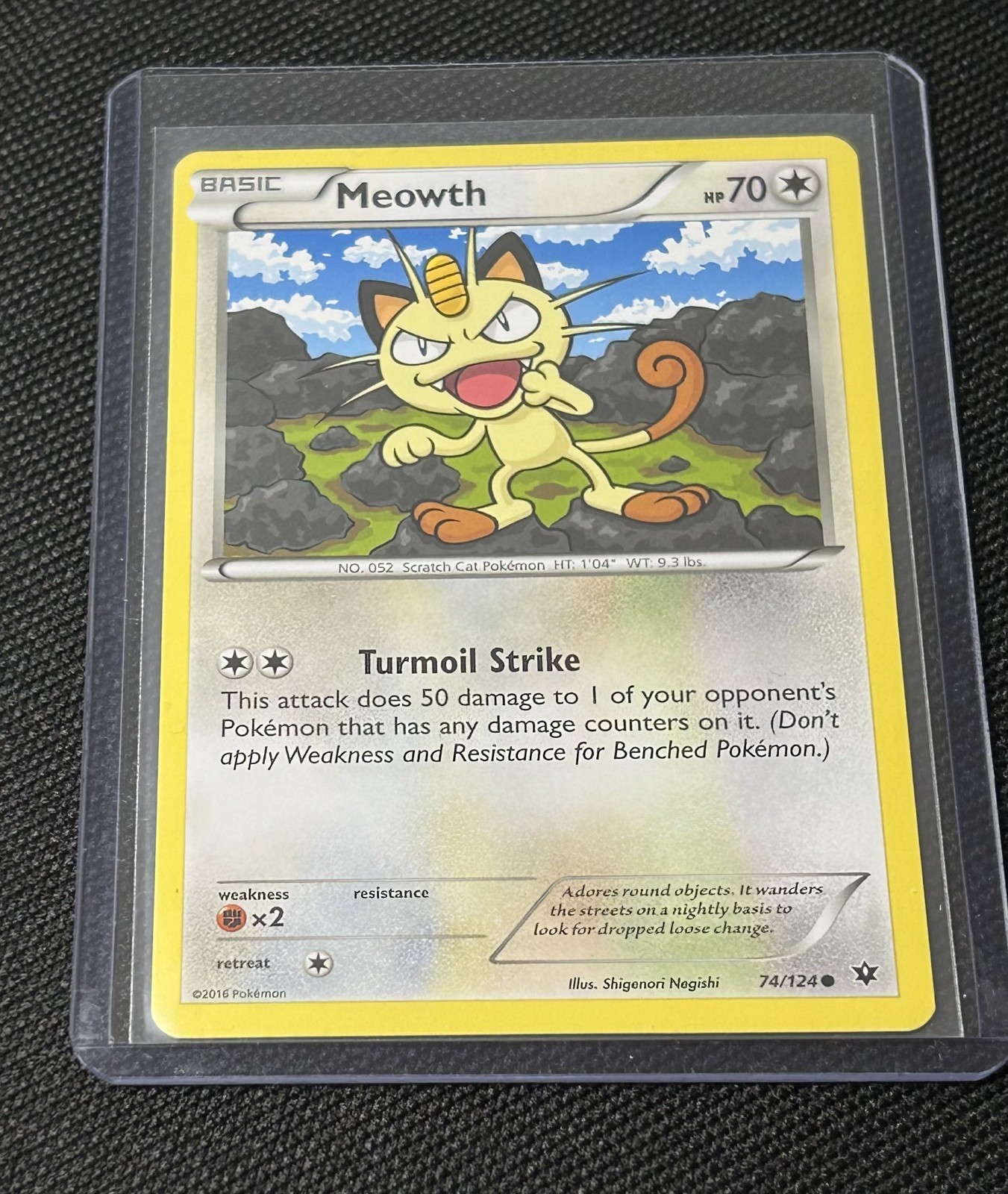 EX - Meowth (74) - Fates Collide - Pokemon TCG - 