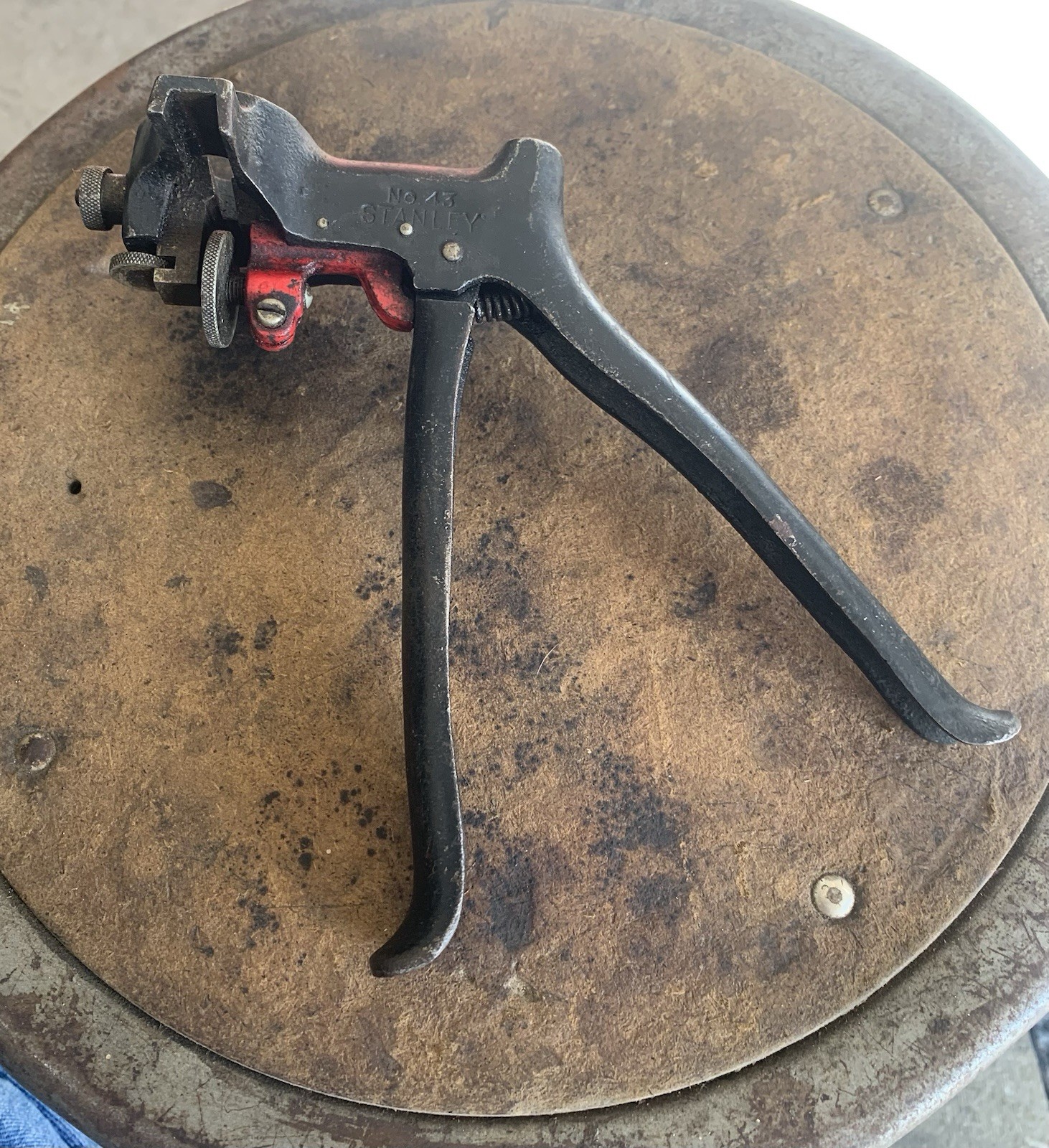 Saw Set Vintage Nice STANLEY No. 43 Woodworkers Pistol Grip