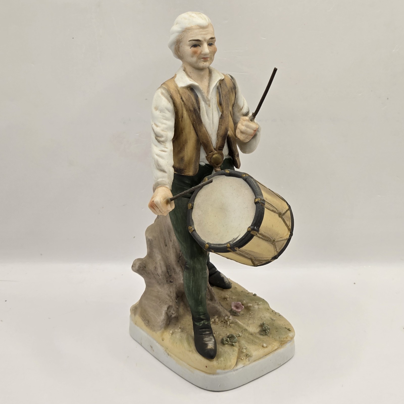 Vintage Lefton Spirit Of \'76 Drummer Hand Painted Porcelain Figurine 7.25\ Vintage Lefton Spirit Of \'76 Drummer Hand Painted Porcelain Figurine 7.25\