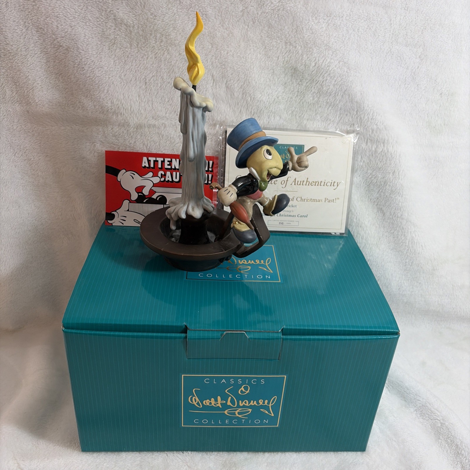 WDCC Jiminy Cricket Ghost Christmas Past #235/2000 Box COA 4010348