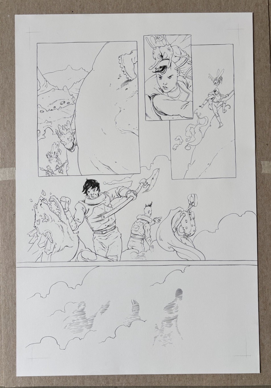 Prophet Earth War #3 Page 17 ORIGINAL COMIC ART by Grim Wilkins, Rob LIEFELD