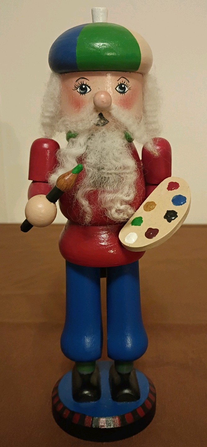 Vtg Steinbach Artist Painter Nutcracker German Wooden Figurine 10in Model S1333 Vtg Steinbach Artist Painter Nutcracker German Wooden Figurine 10in Model S1333