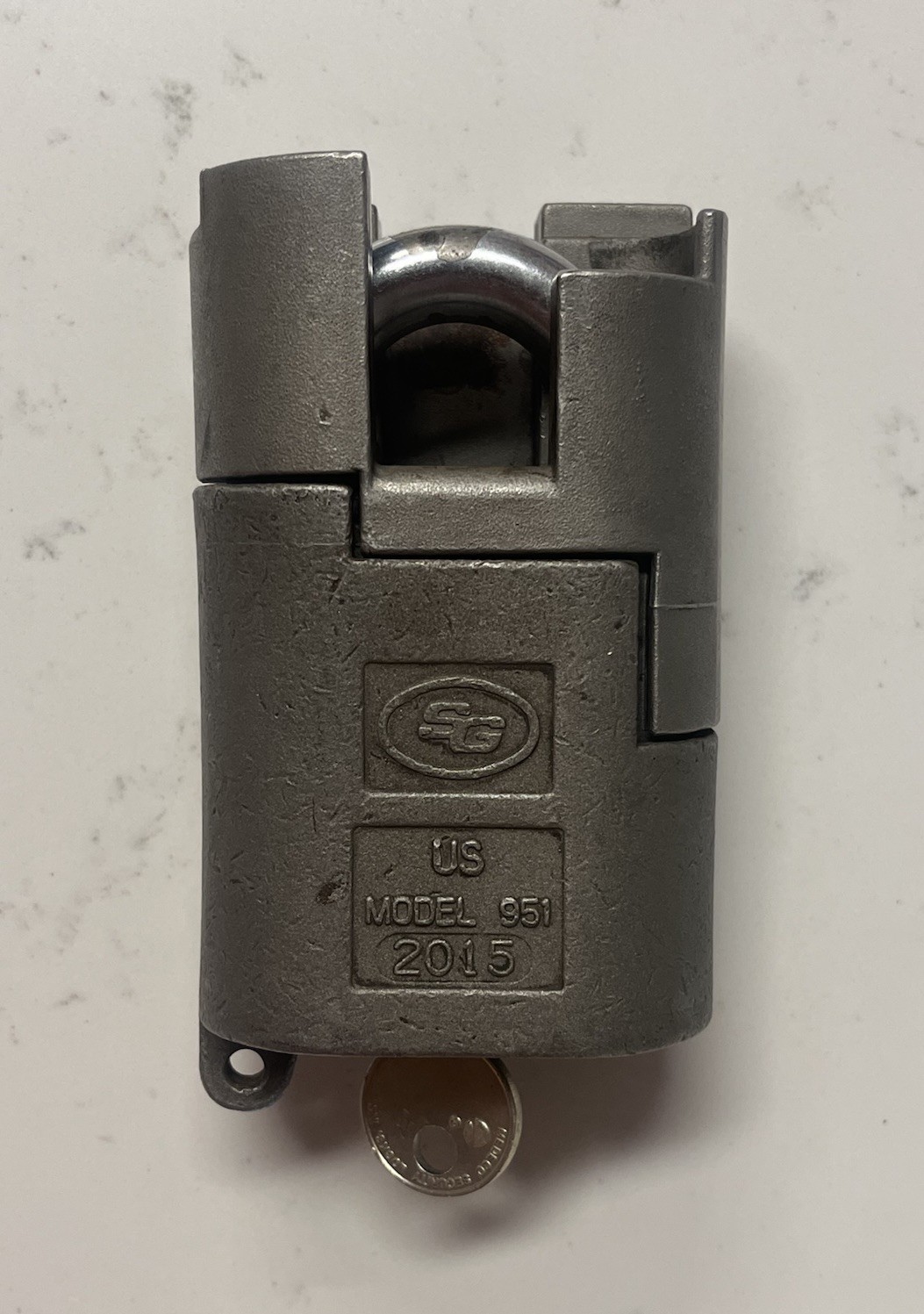 2015 Sargent & Greenleaf Model 951 High Security Padlock US S&G 951 Lock w/ Key
