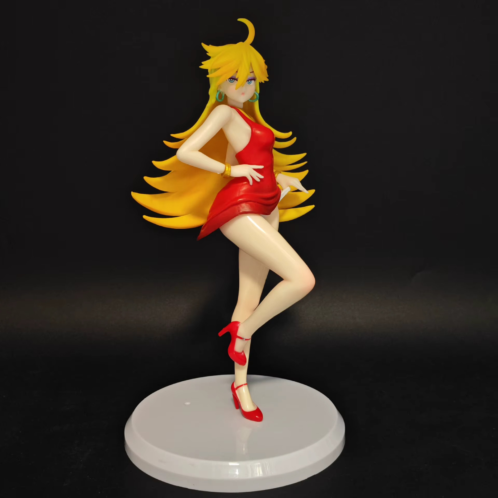 Panty And Stocking with Garterbelt Panty Anarchy Sexy Red Dress Figure US Seller