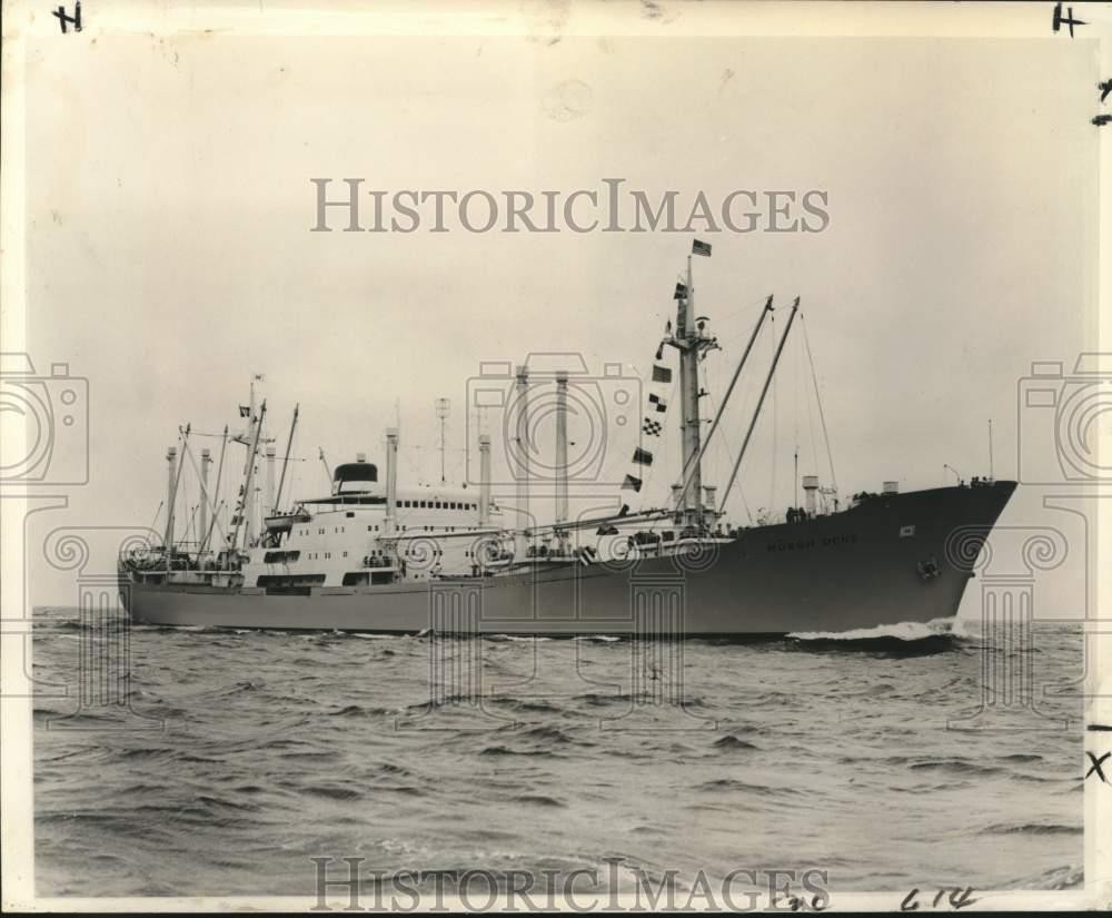 1959 Press Photo Cargo Vessel M.S. Hoegh Dene - nox27155