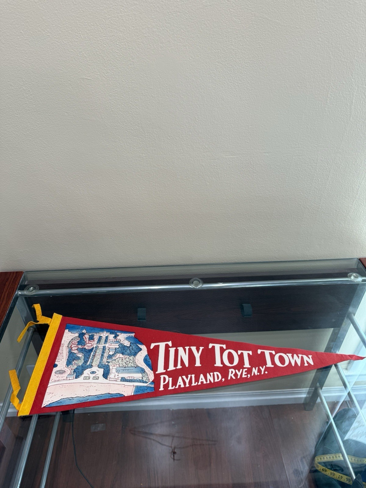 Vintage Playland Rye NY Felt Pennant Tiny Tot Town Map Amusement Park 1960s Vintage Playland Rye NY Felt Pennant Tiny Tot Town Map Amusement Park 1960s