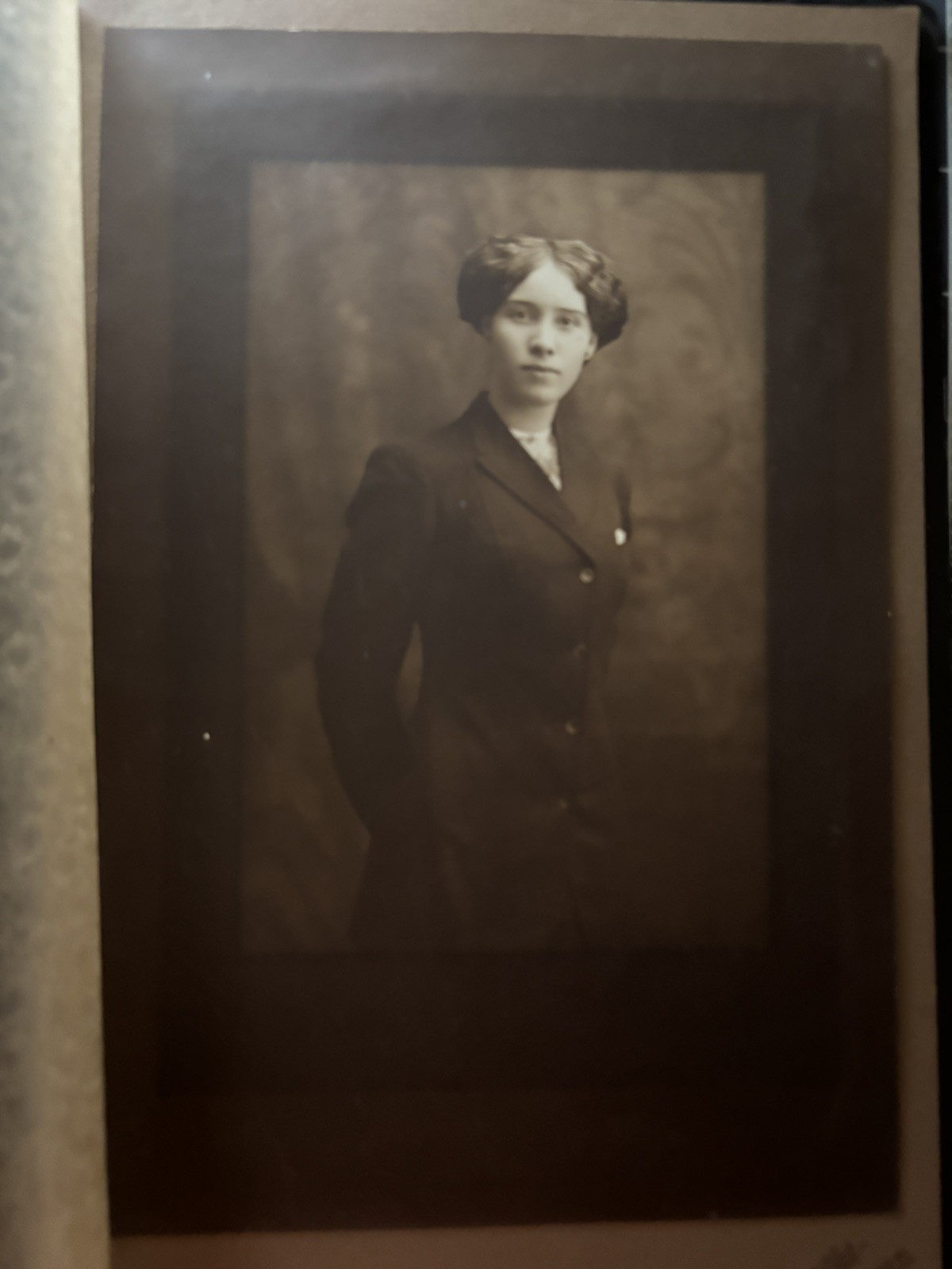 1913 Valantine’s Photograph of Stunning Woman