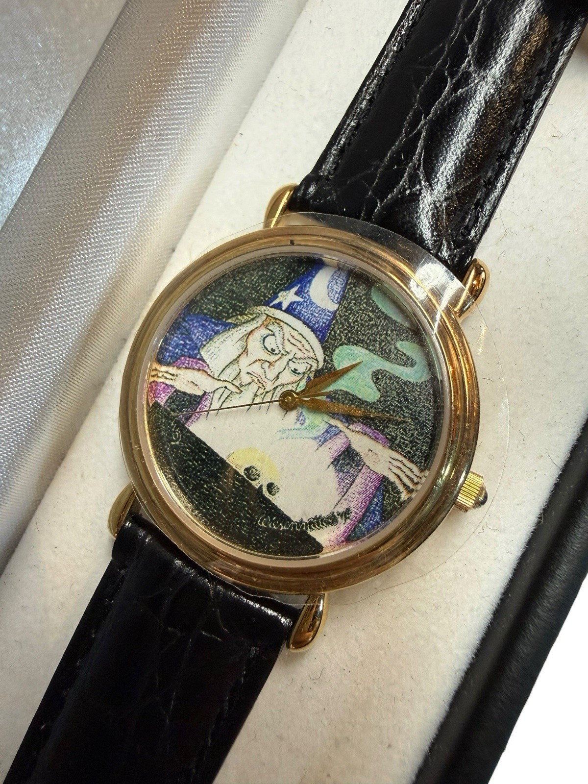 Vintage 90s Disney Original Art Watch Fantasia Yensid Sorcerer LE 50 NEW Battery