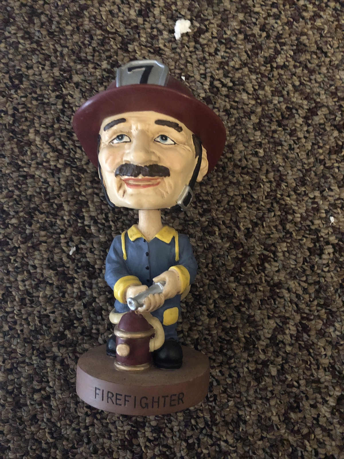 Fireman Bobblehead Firefighter 2003 No Markings Or Maker Marking Nodder