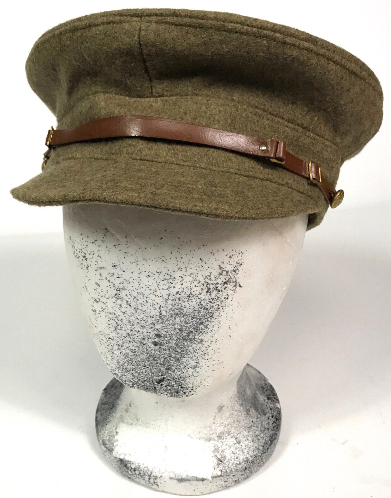 WWI BRITISH M1915 WOOL TRENCH CAP- LARGE