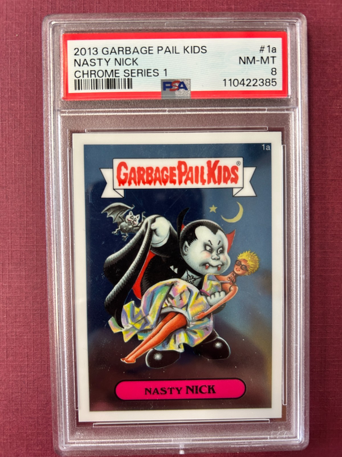 2013 Garbage Pail Kids Chrome Nasty Nick 1a PSA 8 2013 Garbage Pail Kids Chrome Nasty Nick 1a PSA 8