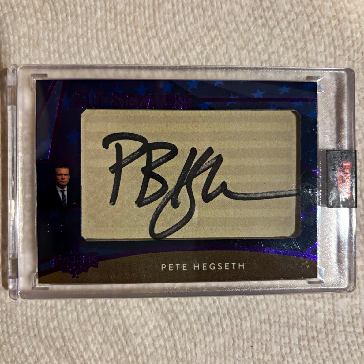 Decision 2024 Pete Hegseth Cut Signature Autograph Card CCHS13