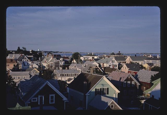 Photo:Provincetown Massachusetts 1900s Rooftops Cape Cod Harbor View