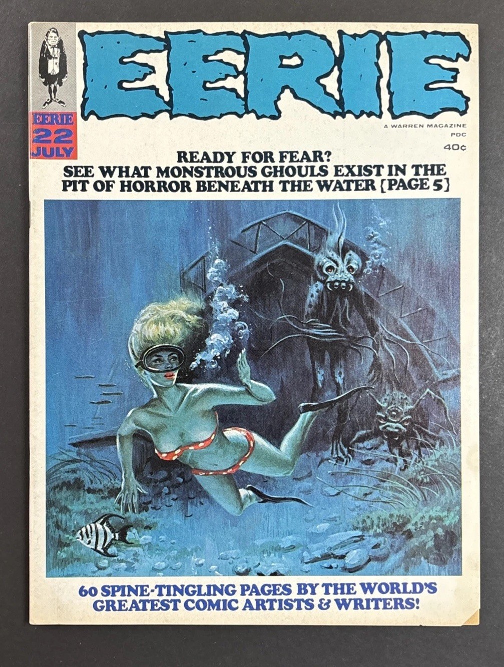 Eerie #22 Warren 1969 VG 💥 Tom Sutton Art Eerie #22 Warren 1969 VG 💥 Tom Sutton Art