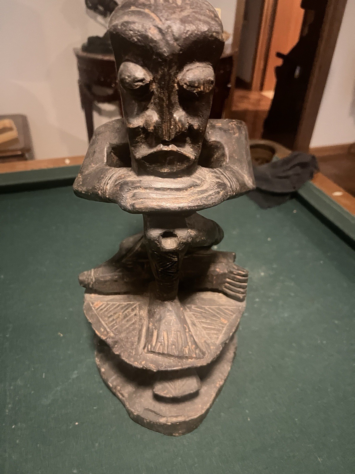Bembe Ancestral Power Figure, DR Congo – 19” Tribal Carved Wood Statue