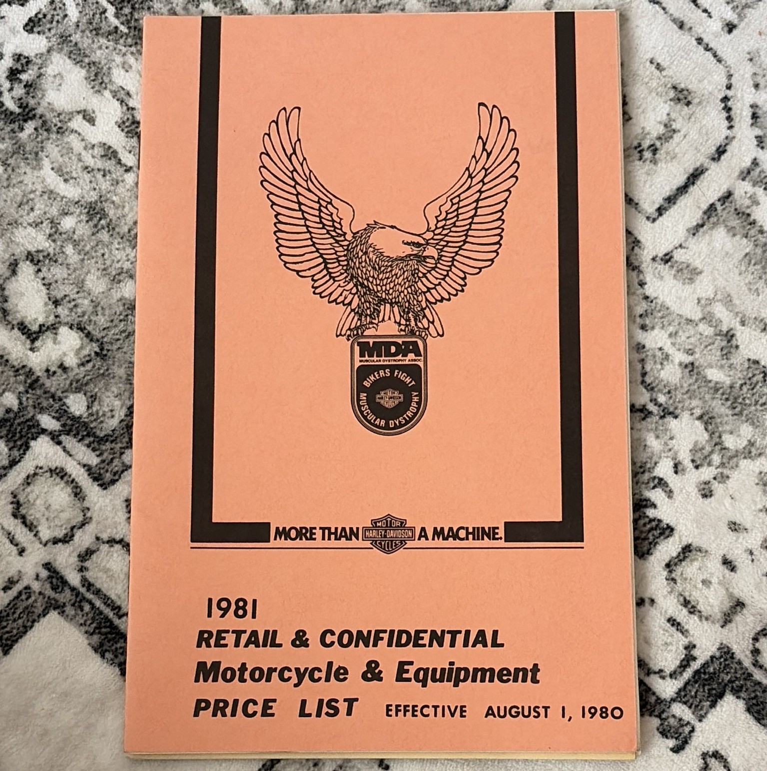 Harley-Davidson 1981 Retail & Confidential Motorcycle & Equipment Price List
