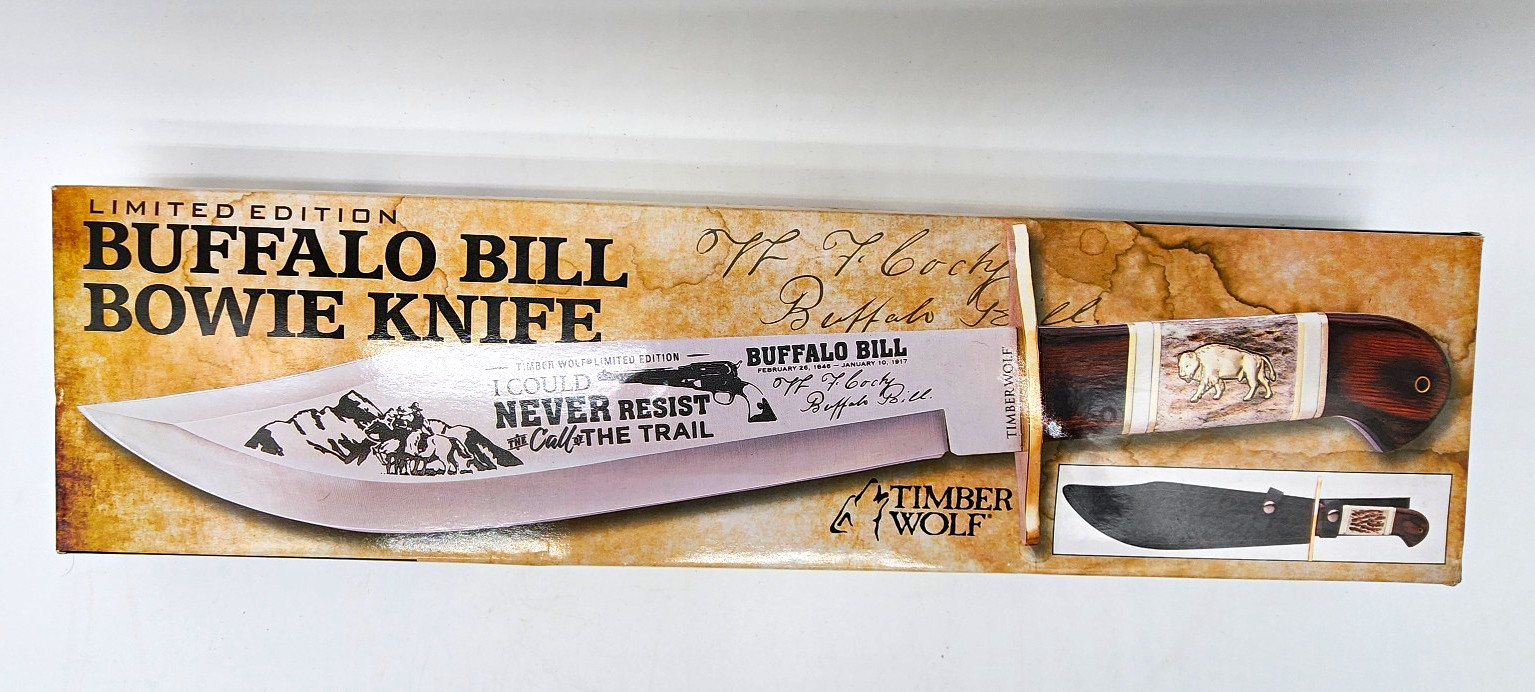 Timber Wolf TW186 Buffalo Bill Bowie Knife Limited Edition 15.5