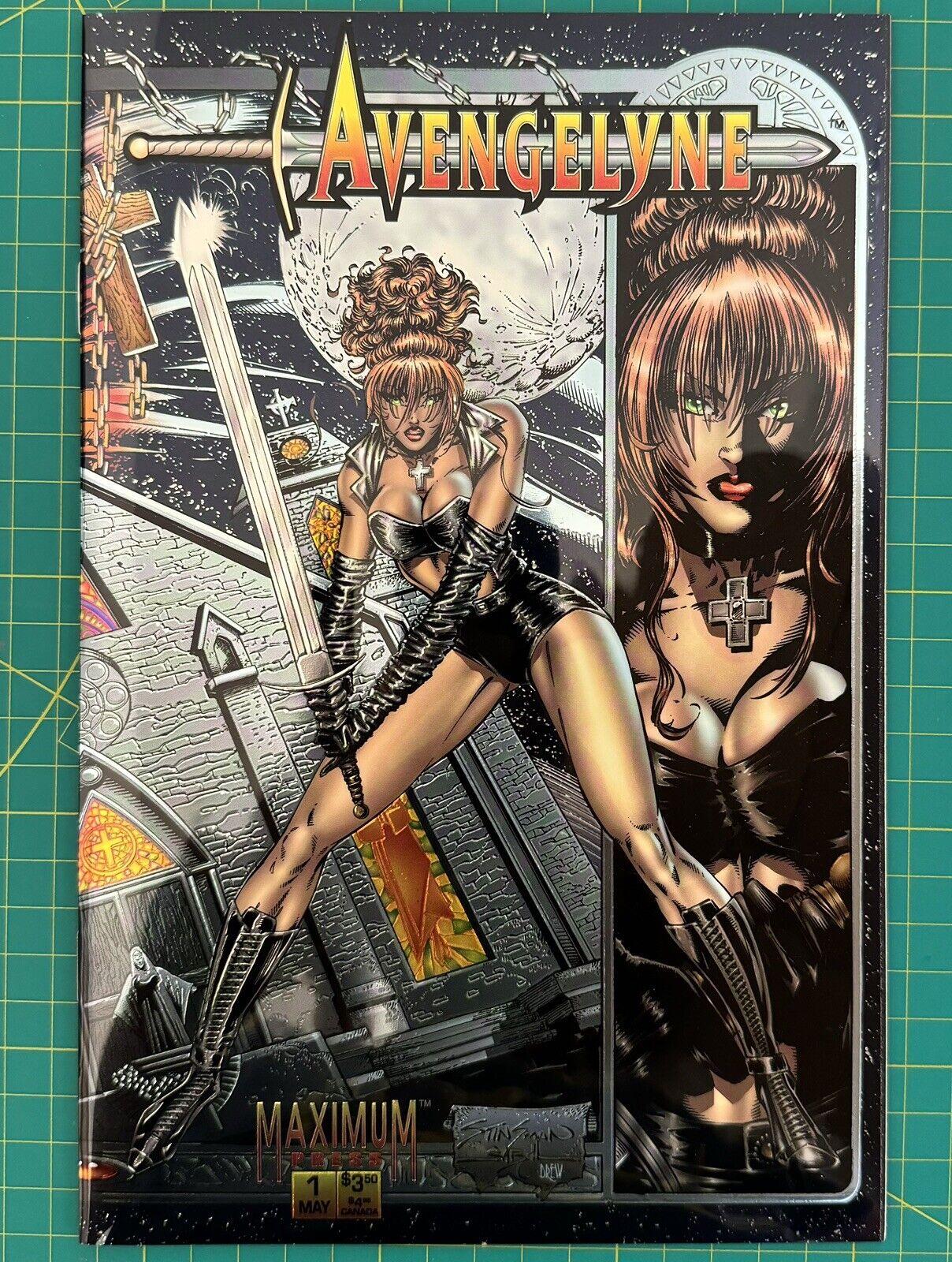 Avengelyne 1 2 3 Complete Mini-Series (Maximum Press 1995) 1st app Liefeld +card