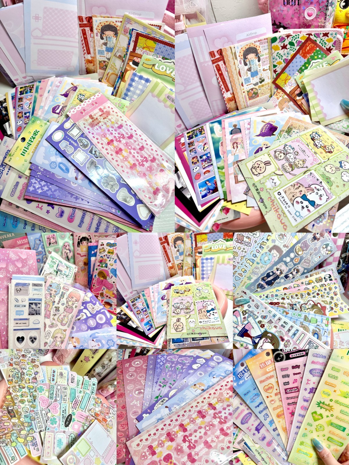Mystery Random Kawaii Sticker Pack Cute Bujo Planner Journal Memo Glitter Mix