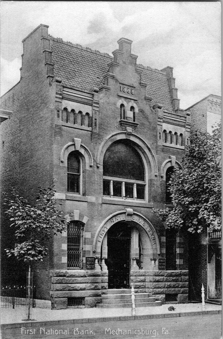 Vintage Postcard 1901-1907 First National Bank, Mechanicsburg, Pennsylvania (PA) Vintage Postcard 1901-1907 First National Bank, Mechanicsburg, Pennsylvania (PA)