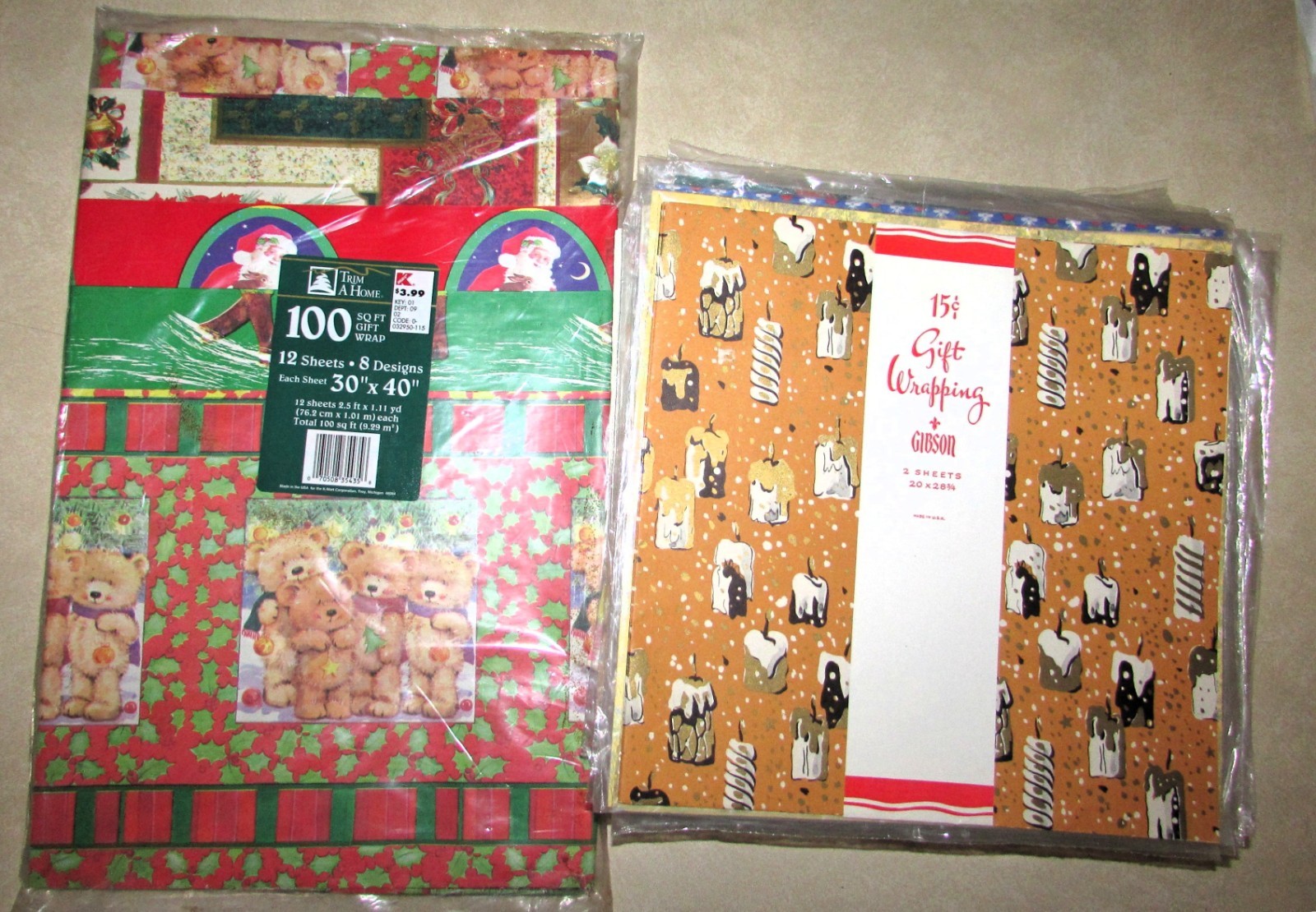 Vintage 1960's-1980's Gift Wrap Paper Sheets 12 New packs 7 lbs lot All Occasion